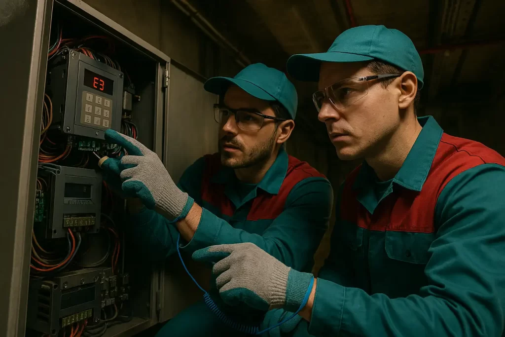 عیبیابی و تعمیر اینورتر آسانسور بدون نیاز به تعمیرکار 1 elevator inverter repair 2