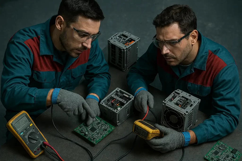 تعمیر اینورتر در کاشان | عیبیابی خطاها + تعمیر اصولی با قطعه اورجینال 1 inverter repair in kashan 1