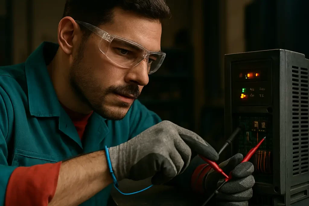 تعمیر اینورتر در یزد بدون ریسک | تست کامل، قطعه اورجینال، ضمانت 2 inverter repair in yazd 2