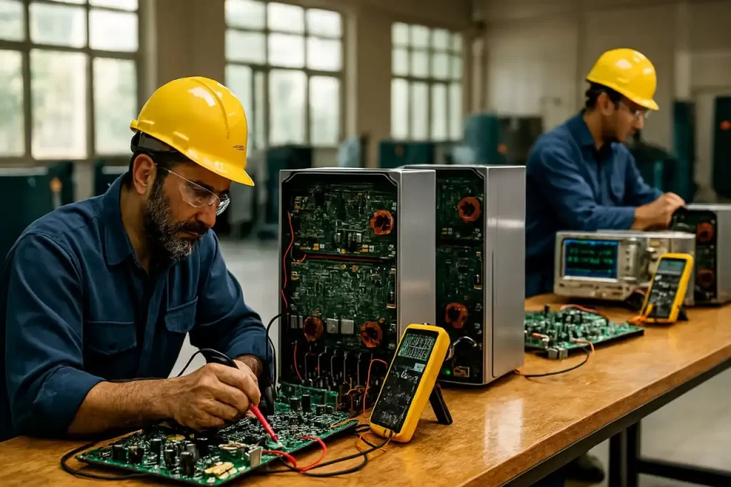 تعمیر اینورتر پرتو صنعت به زبان ساده؛ هر خطا یعنی چه و چطور مشکل را حل کنیم؟ 2 تعمیر اینورتر پرتو صنعت