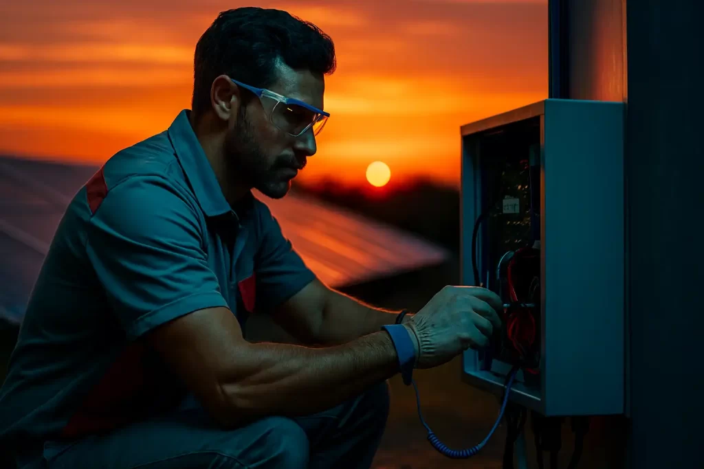 تعمیر اینورتر خورشیدی: از خطاهای رایج تا رفع مشکل بر اساس مراحل عملی 2 تعمیر اینورتر پنل خورشیدی